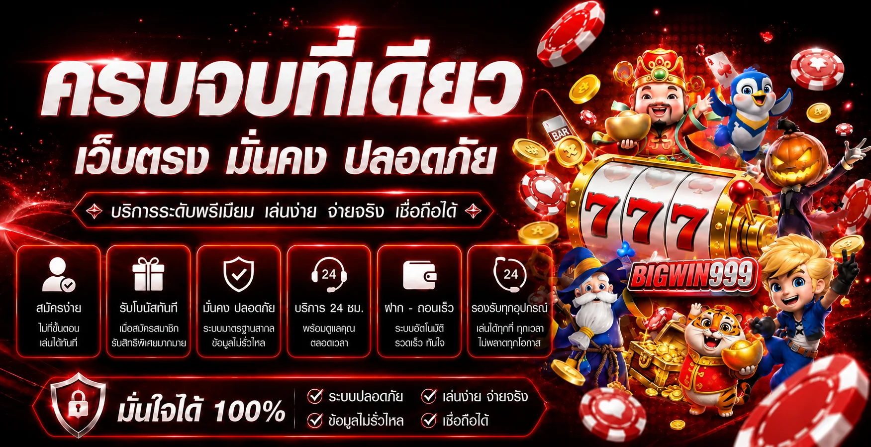 BIGWIN999 เว็บตรงรวมทางเข้าและเกมสล็อตออนไลน์